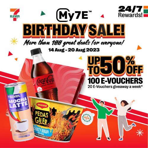 7-Eleven My7E Birthday Sale (14 Aug 2023 - 20 Aug 2023)