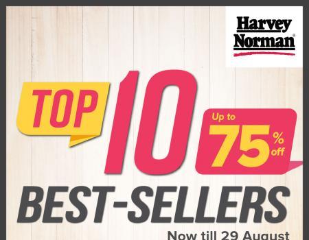 Harvey Norman Factory Outlet Top 10 Best-Sellers Promotion Up To 75% OFF (valid until 29 August 2023)