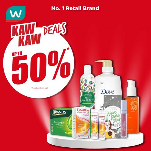 Watsons Kaw Kaw Deals Sale Up To 50% OFF (17 Aug 2023 - 21 Aug 2023)