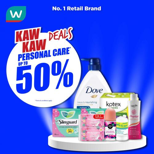 Watsons Personal Care Up To 50% OFF Promotion (17 Aug 2023 - 21 Aug 2023)