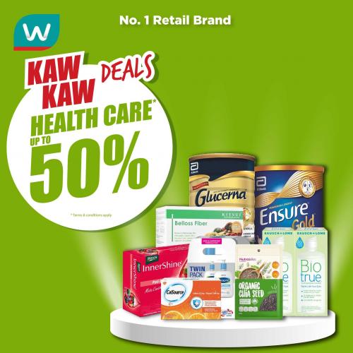 Watsons Health Care Up To 50% OFF Promotion (17 Aug 2023 - 21 Aug 2023)