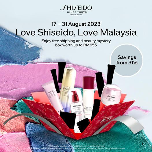 Shiseido Online Merdeka 31% OFF Promotion (17 Aug 2023 - 31 Aug 2023)