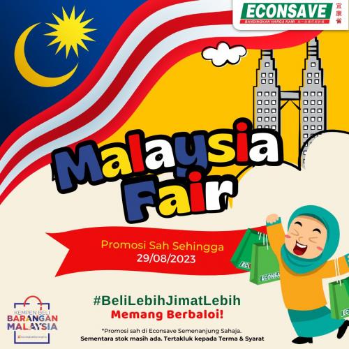 Econsave Malaysia Fair Promotion (18 Aug 2023 - 29 Aug 2023)