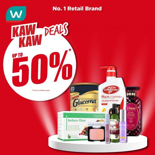 Watsons Kaw Kaw Deals Sale Up To 50% OFF (24 Aug 2023 - 28 Aug 2023)