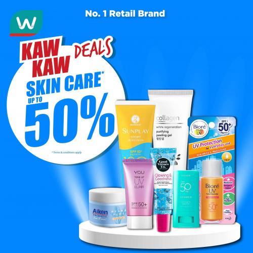 Watsons Skincare Up To 50% OFF Promotion (24 Aug 2023 - 28 Aug 2023)
