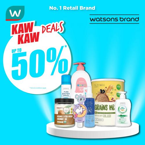 Watsons Brand Products Sale Up To 50% OFF (24 Aug 2023 - 28 Aug 2023)