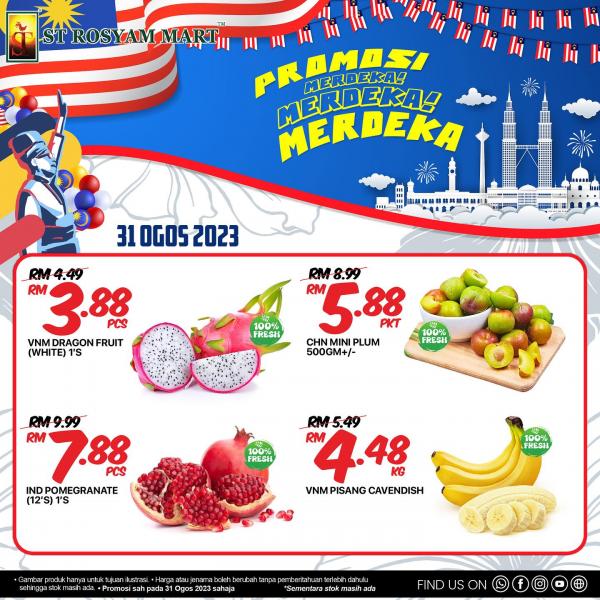 ST Rosyam Mart Merdeka Promotion (31 Aug 2023) ST Rosyam Mart Merdeka Promotion (31 Aug 2023)