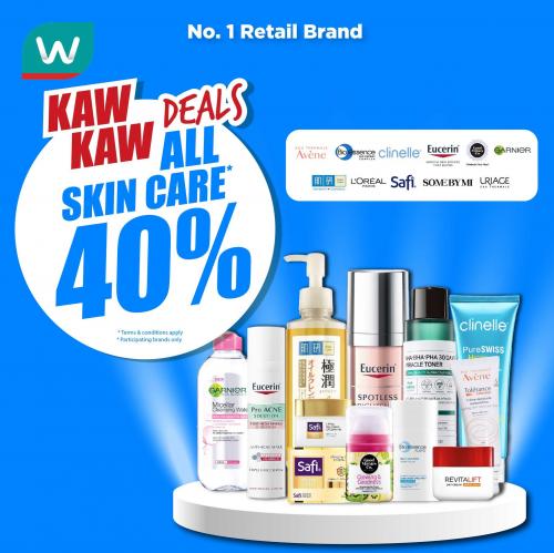 Watsons Skincare 40% OFF Promotion (29 Aug 2023 - 4 Sep 2023)