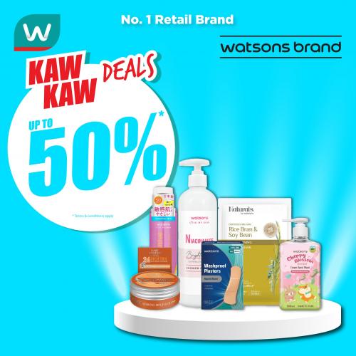 Watsons Brand Products Sale Up To 50% OFF (29 Aug 2023 - 4 Sep 2023)