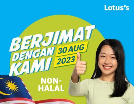 Lotus's Non-Halal Items Promotion (30 August 2023 - 3 September 2023)