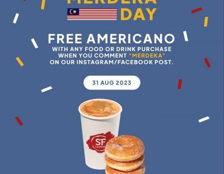 San Francisco Coffee Merdeka Day FREE Americano Promotion (31 August 2023 - 31 August 2023)