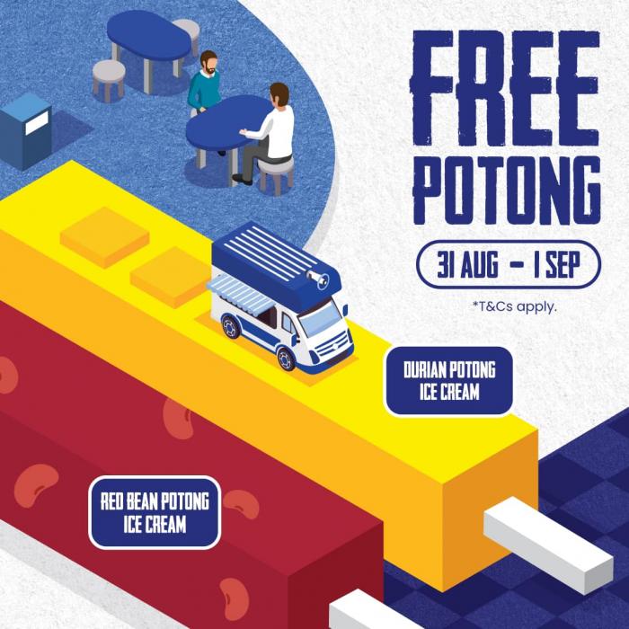 ZUS Coffee Merdeka FREE Aiskrim Potong Promotion (31 Aug 2023 - 1 Sep 2023)