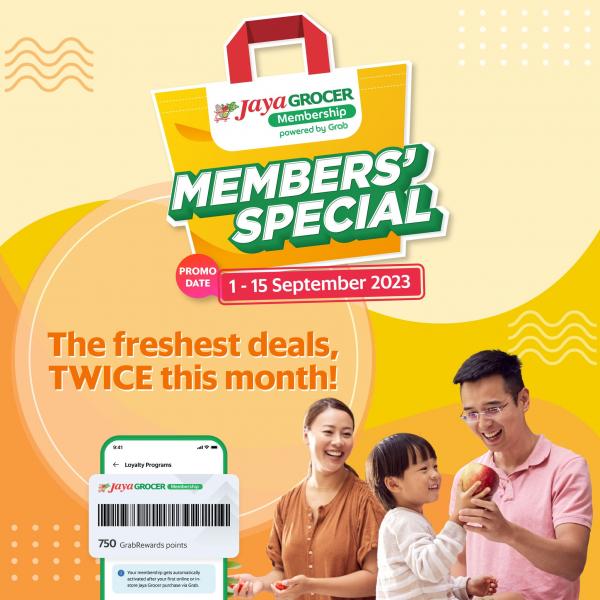 Jaya Grocer Members Special Promotion (1 Sep 2023 - 15 Sep 2023)