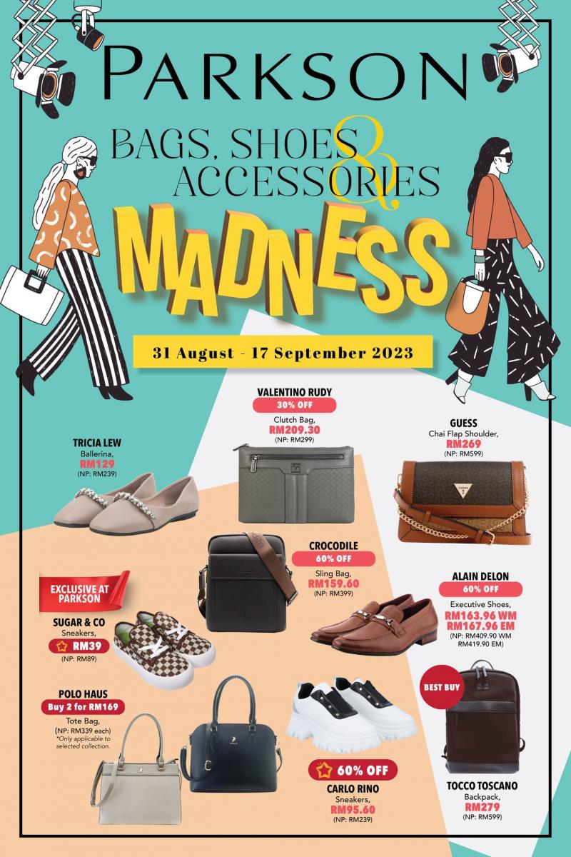 Parkson Bags, Shoes & Accessories Madness Sale Catalogue (31 Aug 2023 - 17 Sep 2023) Parkson Bags, Shoes & Accessories Madness Sale Catalogue (31 Aug 2023 - 17 Sep 2023)