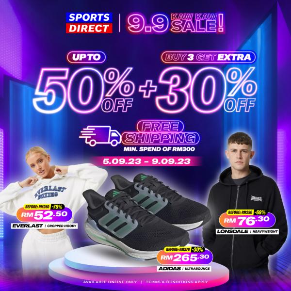 Sports Direct Online 9.9 Sale (5 Sep 2023 - 9 Sep 2023)