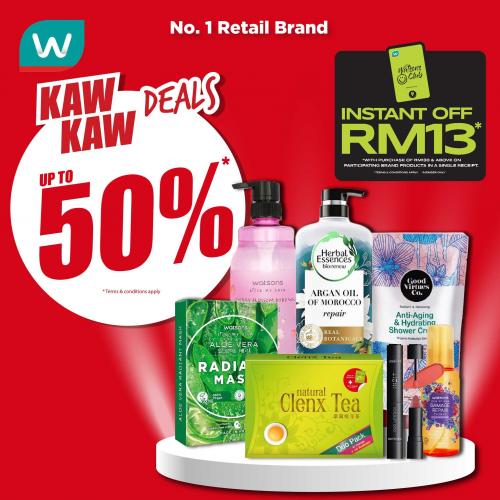 Watsons Kaw Kaw Deals Sale: Up to 50% OFF on Everyday Essentials (7 Sep 2023 - 11 Sep 2023)