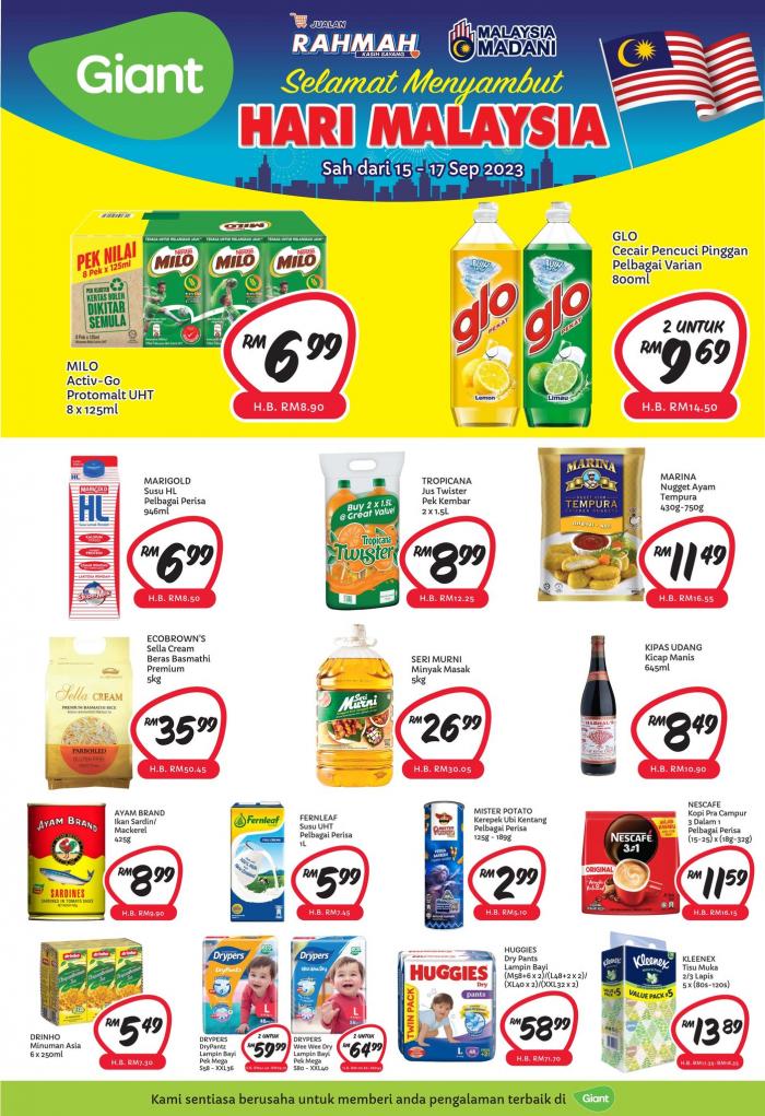 Giant Malaysia Day Weekend Promotion: Save Big This Weekend at Giant (15 Sep 2023 - 17 Sep 2023)