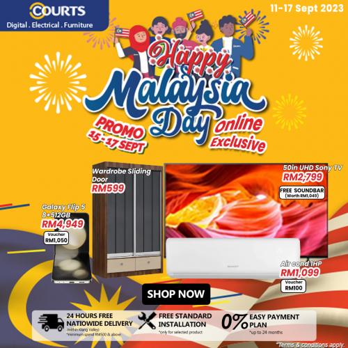 COURTS Online Malaysia Day Promotion (15 Sep 2023 - 17 Sep 2023)