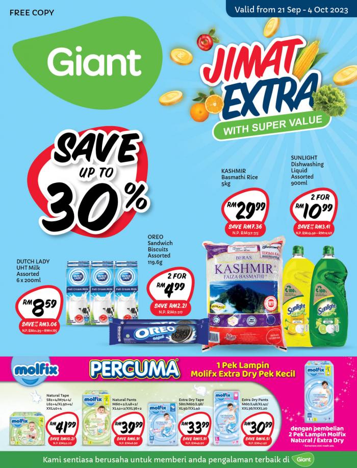 Giant Promotion Catalogue: Unbeatable Savings (21 Sep 2023 - 4 Oct 2023)
