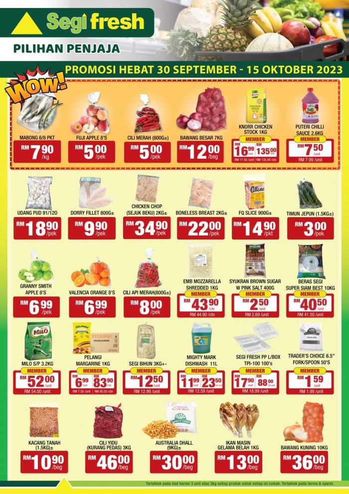 Segi Fresh Taman Tasik Raban Promotion (30 Sep 2023 - 15 Oct 2023) Segi Fresh Taman Tasik Raban Promotion (30 Sep 2023 - 15 Oct 2023)