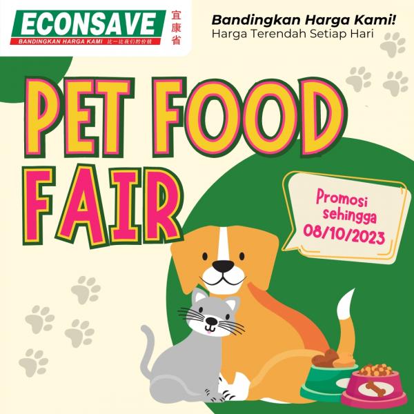 Econsave Pet Food Fair Promotion (valid until 8 Oct 2023)