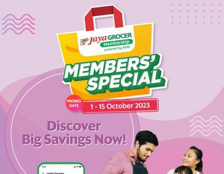 Jaya Grocer Members Special Promotion (1 October 2023 - 15 October 2023)