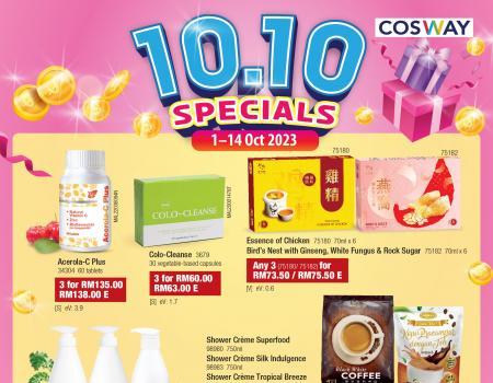 Cosway 10.10 Specials Promotion (1 October 2023 - 14 October 2023)