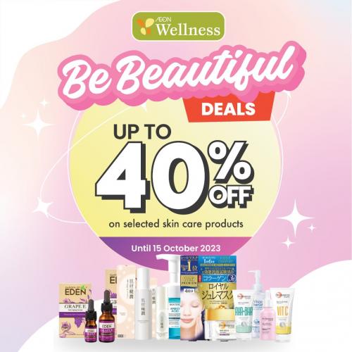 AEON Wellness Skincare Products Promotion Up To 40% OFF (valid until 15 Oct 2023) AEON Wellness Skincare Products Promotion Up To 40% OFF (valid until 15 Oct 2023)
