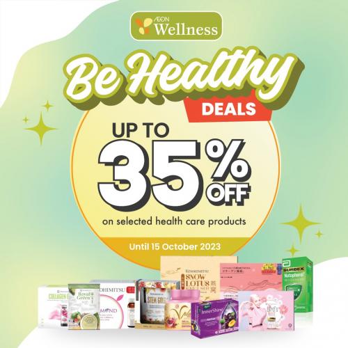 AEON Wellness Health Care Products Promotion (valid until 15 Oct 2023) AEON Wellness Health Care Products Promotion (valid until 15 Oct 2023)