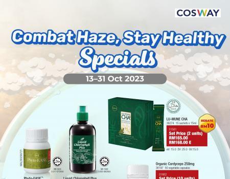 Cosway Health Supplements Promotion (13 October 2023 - 31 October 2023)