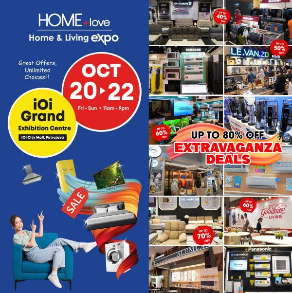 HOMElove Home & Living Expo at IOI City Mall (20 Oct 2023 - 22 Oct 2023)