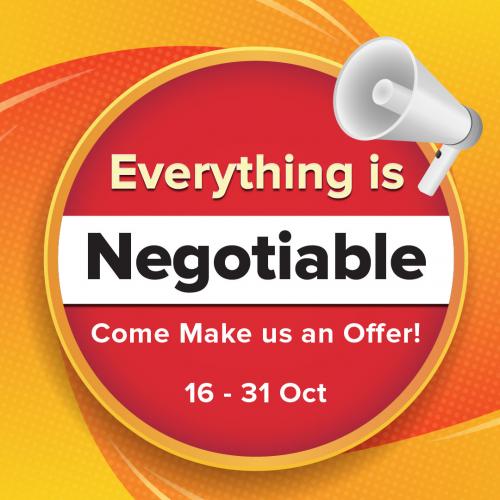 Harvey Norman Everything Is Negotiable Promotion Up To 70% OFF (16 Oct 2023 - 31 Oct 2023)