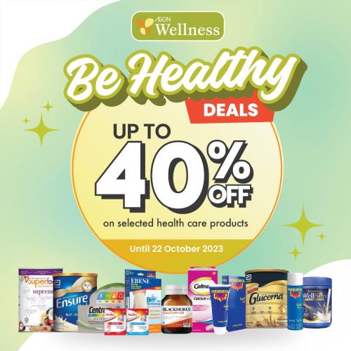 AEON Wellness Health Care Products Promotion (valid until 22 Oct 2023) AEON Wellness Health Care Products Promotion (valid until 22 Oct 2023)