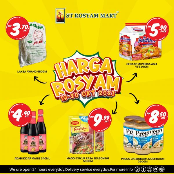 ST Rosyam Mart Promotion (19 Oct 2023 - 20 Oct 2023)