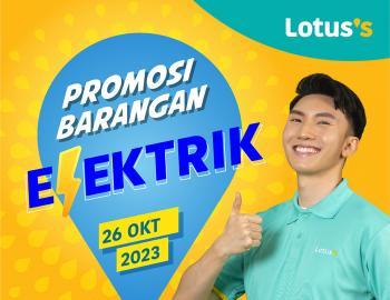 Lotus's Electrical Items Promotion (26 October 2023 - 15 November 2023)