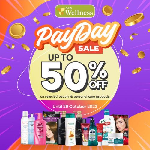 AEON Wellness Beauty & Personal Care Products Payday Sale Up To 50% OFF (valid until 29 Oct 2023) AEON Wellness Beauty & Personal Care Products Payday Sale Up To 50% OFF (valid until 29 Oct 2023)