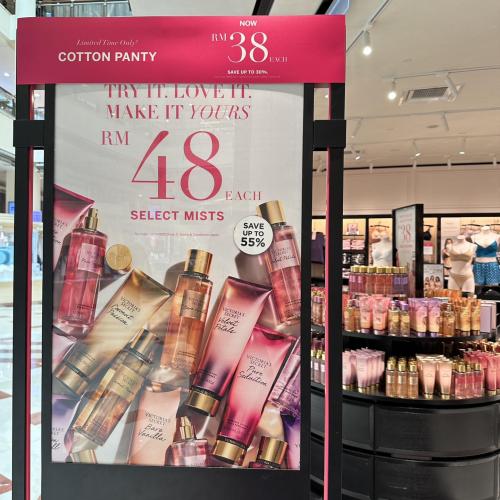Victoria's Secret Mists & Lotions Promotion only RM38 each (27 Oct 2023 - 29 Oct 2023) Victoria's Secret Mists & Lotions Promotion only RM38 each (27 Oct 2023 - 29 Oct 2023)