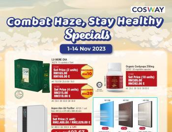 Cosway Stay Healthy Promotion (1 November 2023 - 14 November 2023)