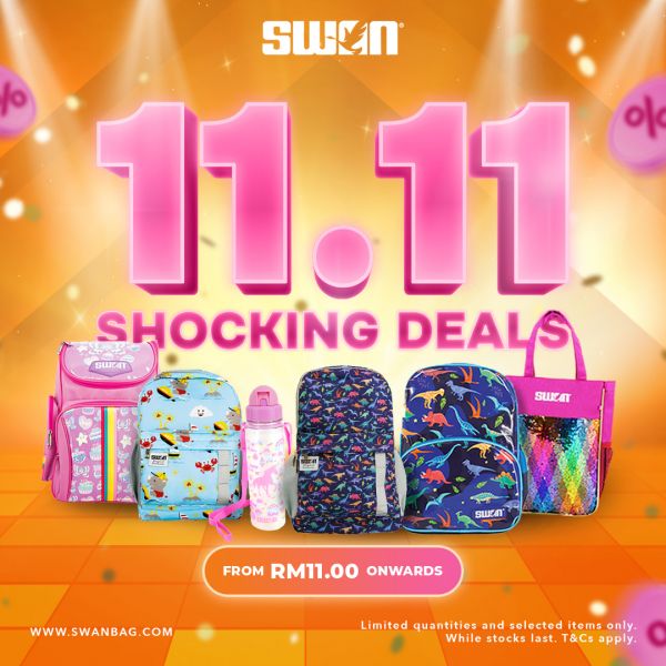 Swan 11.11 Shocking Deals: Incredible Offers from RM11.00 from 1 Nov 2023 until 11 Nov 2023 Swan 11.11 Shocking Deals: Incredible Offers from RM11.00 from 1 Nov 2023 until 11 Nov 2023