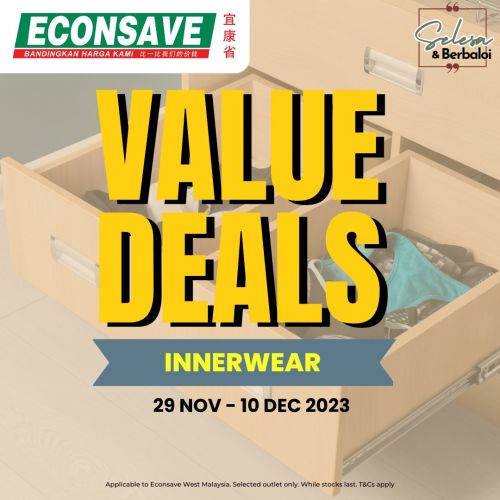 Econsave Innerwear Sale (29 Nov 2023 - 10 Dec 2023) Econsave Innerwear Sale (29 Nov 2023 - 10 Dec 2023)
