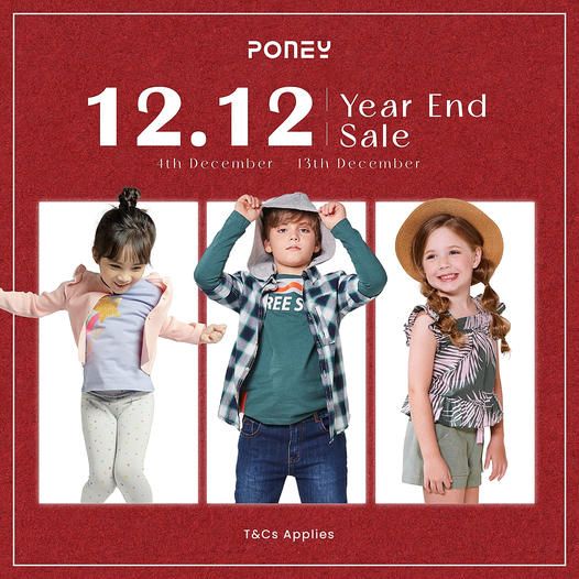 Poney 12.12 Year End Sale (11 Dec 2023 - 13 Dec 2023) Poney 12.12 Year End Sale (11 Dec 2023 - 13 Dec 2023)