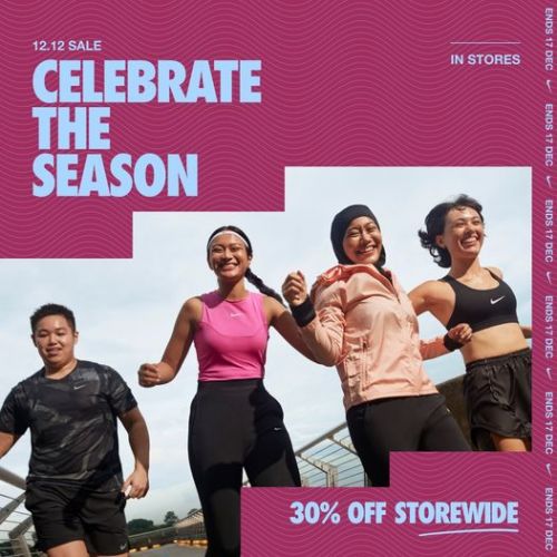Nike 12.12 Sale at Genting Highlands Premium Outlets: Additional 30% OFF Storewide (7 Dec 2023 - 17 Dec 2023) Nike 12.12 Sale at Genting Highlands Premium Outlets: Additional 30% OFF Storewide (7 Dec 2023 - 17 Dec 2023)