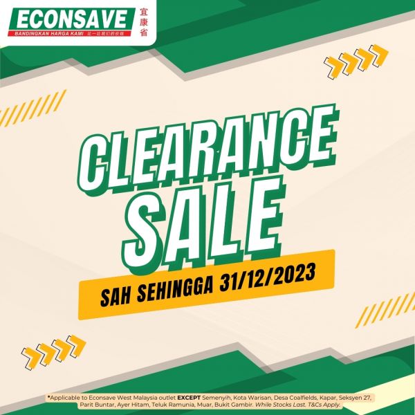 Econsave Clearance Sale (until 31 Dec 2023) Econsave Clearance Sale (until 31 Dec 2023)