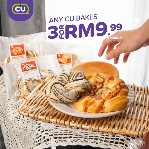 CU Bakes 3 for RM9.99 Promotion CU Bakes 3 for RM9.99 Promotion