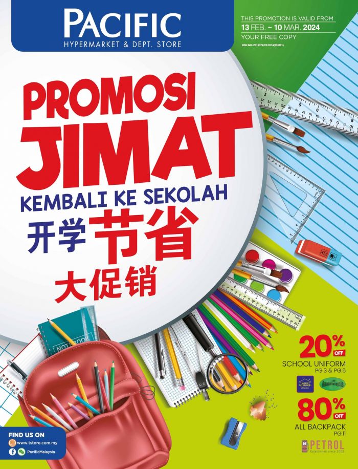 Pacific Hypermarket Back To School Promotion Catalogue (13 Feb 2024 - 10 Mar 2024) Pacific Hypermarket Back To School Promotion Catalogue (13 Feb 2024 - 10 Mar 2024)