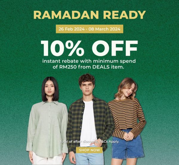Brands Outlet Ramadan Ready Sale 10% OFF (26 Feb - 8 Mar 2024) Brands Outlet Ramadan Ready Sale 10% OFF (26 Feb - 8 Mar 2024)