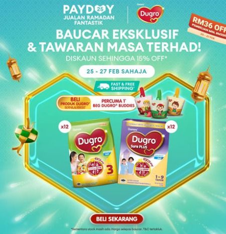 Dugro Lazada Payday Sale (25-27 Feb 2024) Dugro Lazada Payday Sale (25-27 Feb 2024)