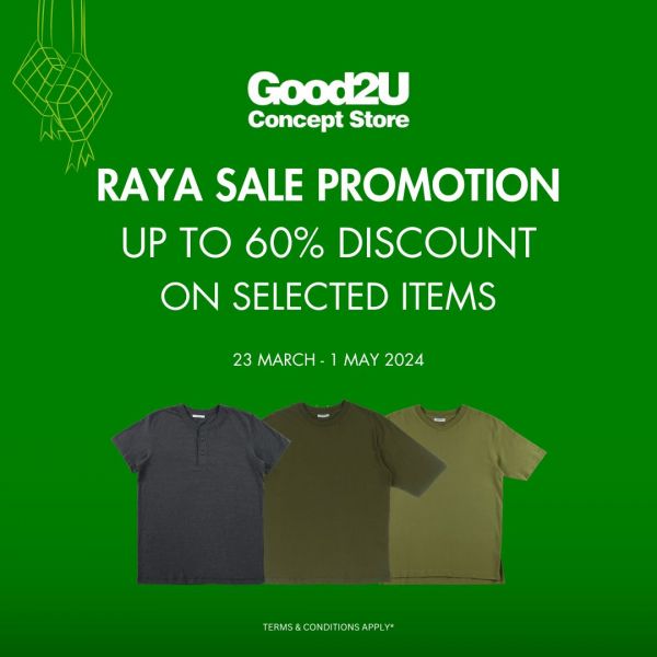 Good2U Raya Sale Promotion Up To 60% Discount (23 Mar - 1 May 2024) Good2U Raya Sale Promotion Up To 60% Discount (23 Mar - 1 May 2024)