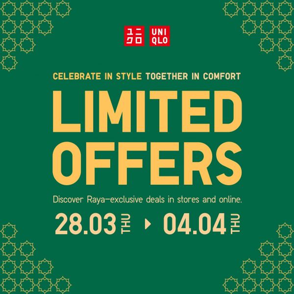UNIQLO Limited Offer Raya 2024 (28 Mar - 4 Apr 2024) UNIQLO Limited Offer Raya 2024 (28 Mar - 4 Apr 2024)