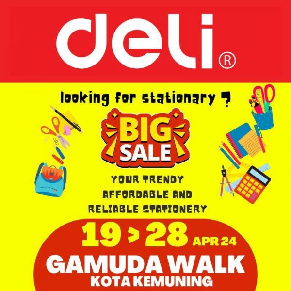 ED Clearance Sale Up To 80% OFF Stationery, Toys & More at Gamuda Walk (19-28 Apr 2024) ED Clearance Sale Up To 80% OFF Stationery, Toys & More at Gamuda Walk (19-28 Apr 2024)